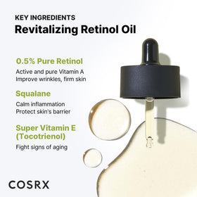 COSRX close-up of oil texture highlighting lightweight, non-greasy finish