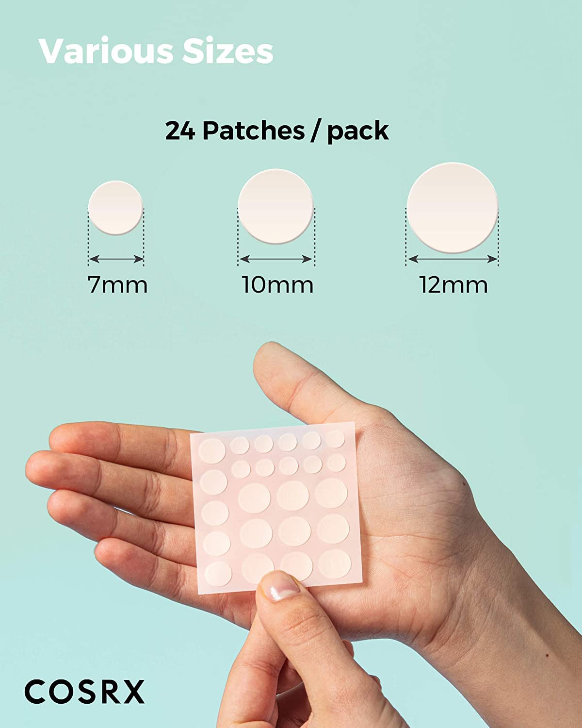 COSRX used patch showing absorbed fluid to illustrate visible extraction benefit