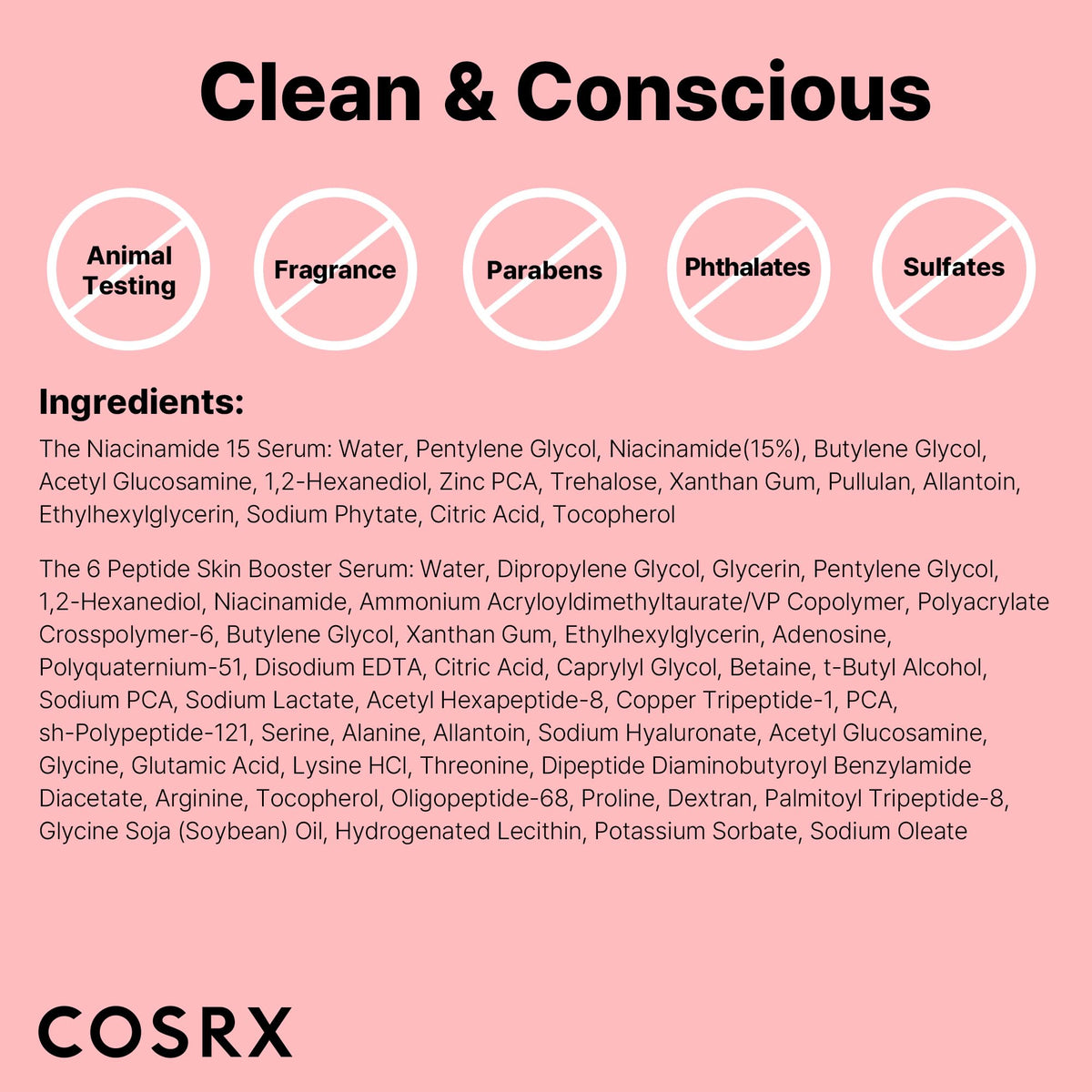 COSRX bottle beside a ruler for size comparison and travel-friendly benefit