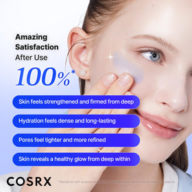 COSRX serum in hand to show 1.69 fl oz size and practical scale