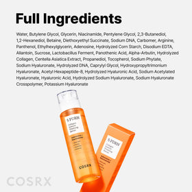 COSRX serum staged in bathroom setting for routine-ready convenience