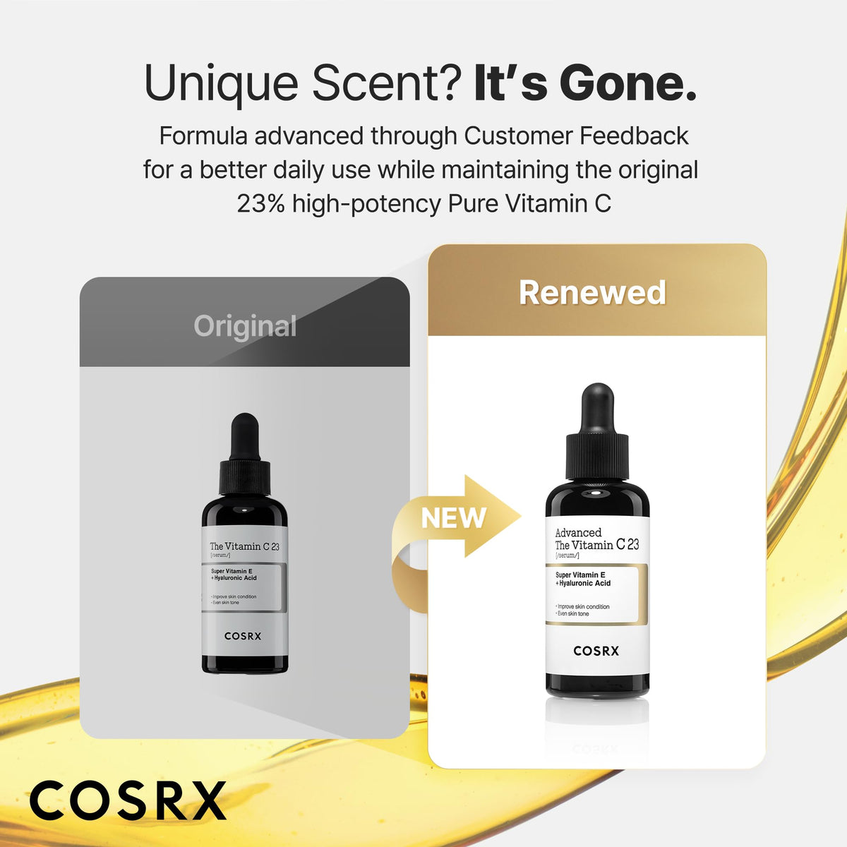 COSRX serum texture close-up showing lightweight finish and quick absorption