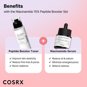 COSRX set staged on bathroom shelf to show daily routine convenience benefit