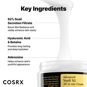 COSRX product being applied to back of hand demonstrating smooth spreadability benefit