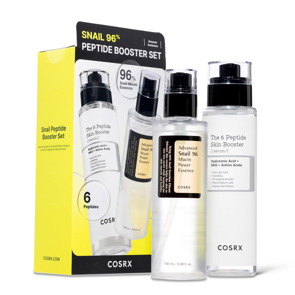 COSRX front packaging showing set and easy routine benefits