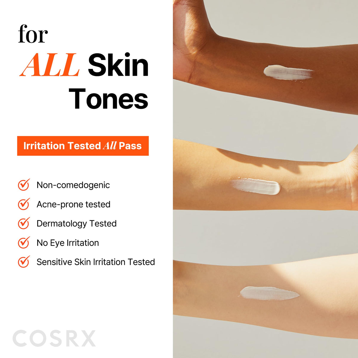 COSRX using stick on face for targeted touch-ups and non-greasy finish