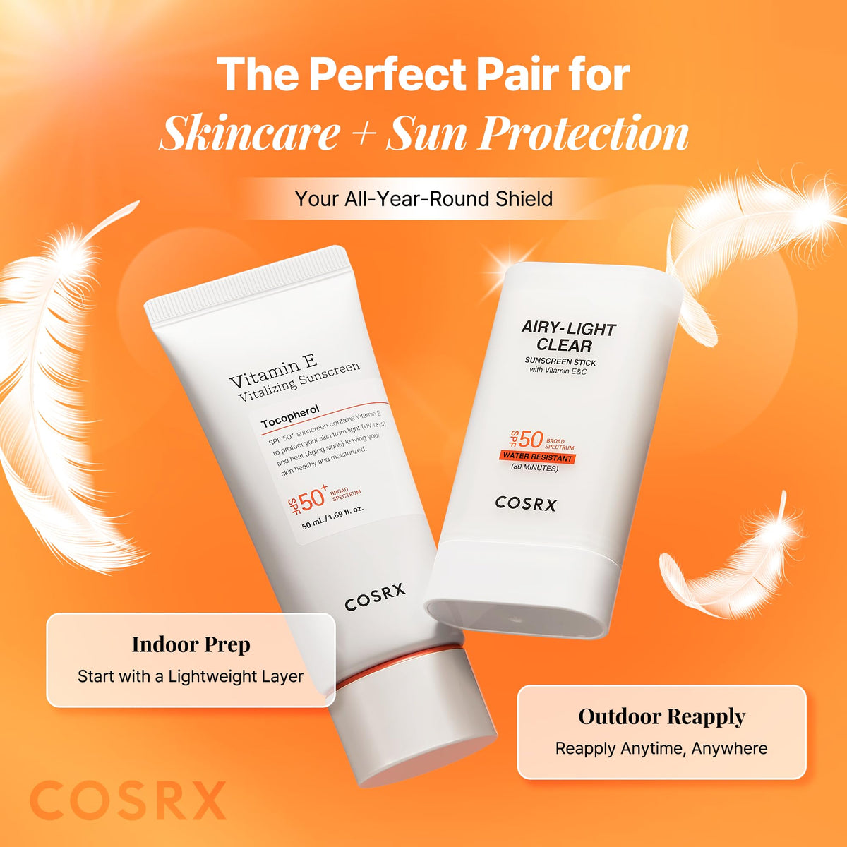 COSRX ingredient label showing vitamins and hydrators for skin support