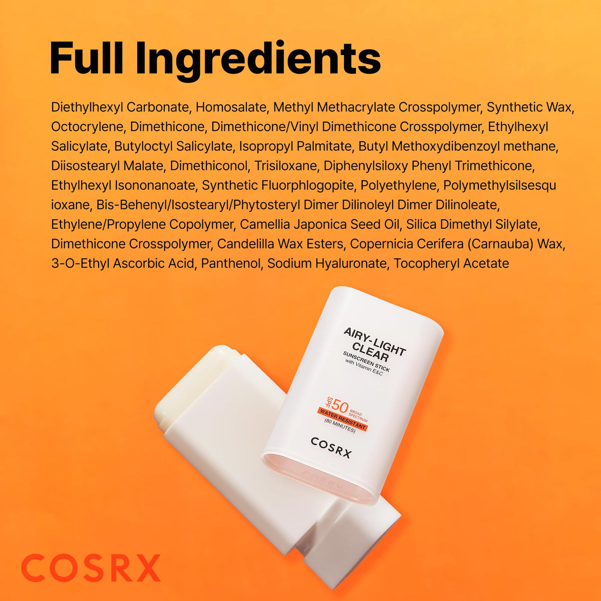 COSRX lifestyle image of stick used outdoors for reliable sun defense