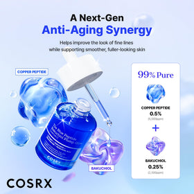 COSRX texture close-up of a drop on skin showing lightweight hydration benefit