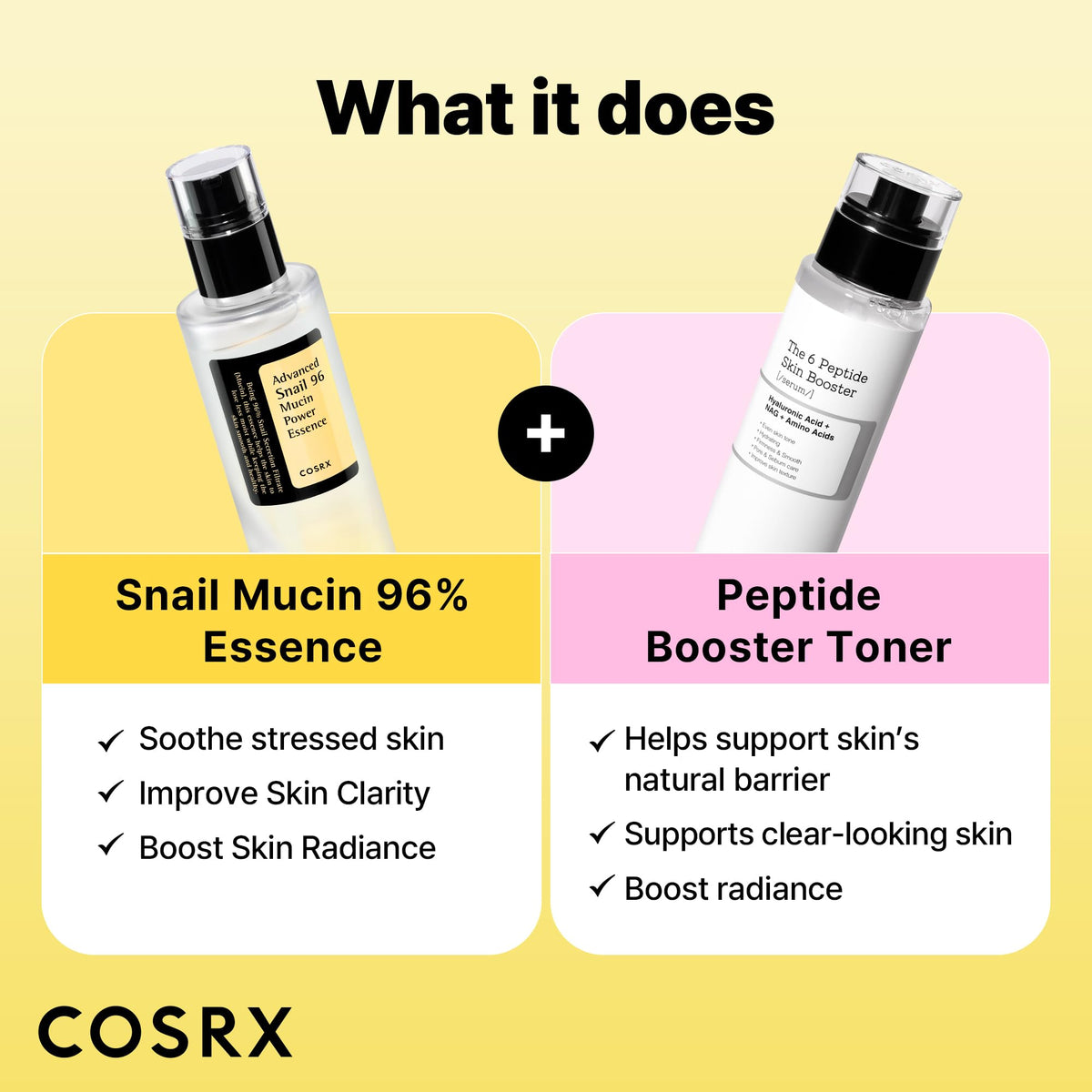 COSRX texture of essence on hand demonstrating lightweight absorption