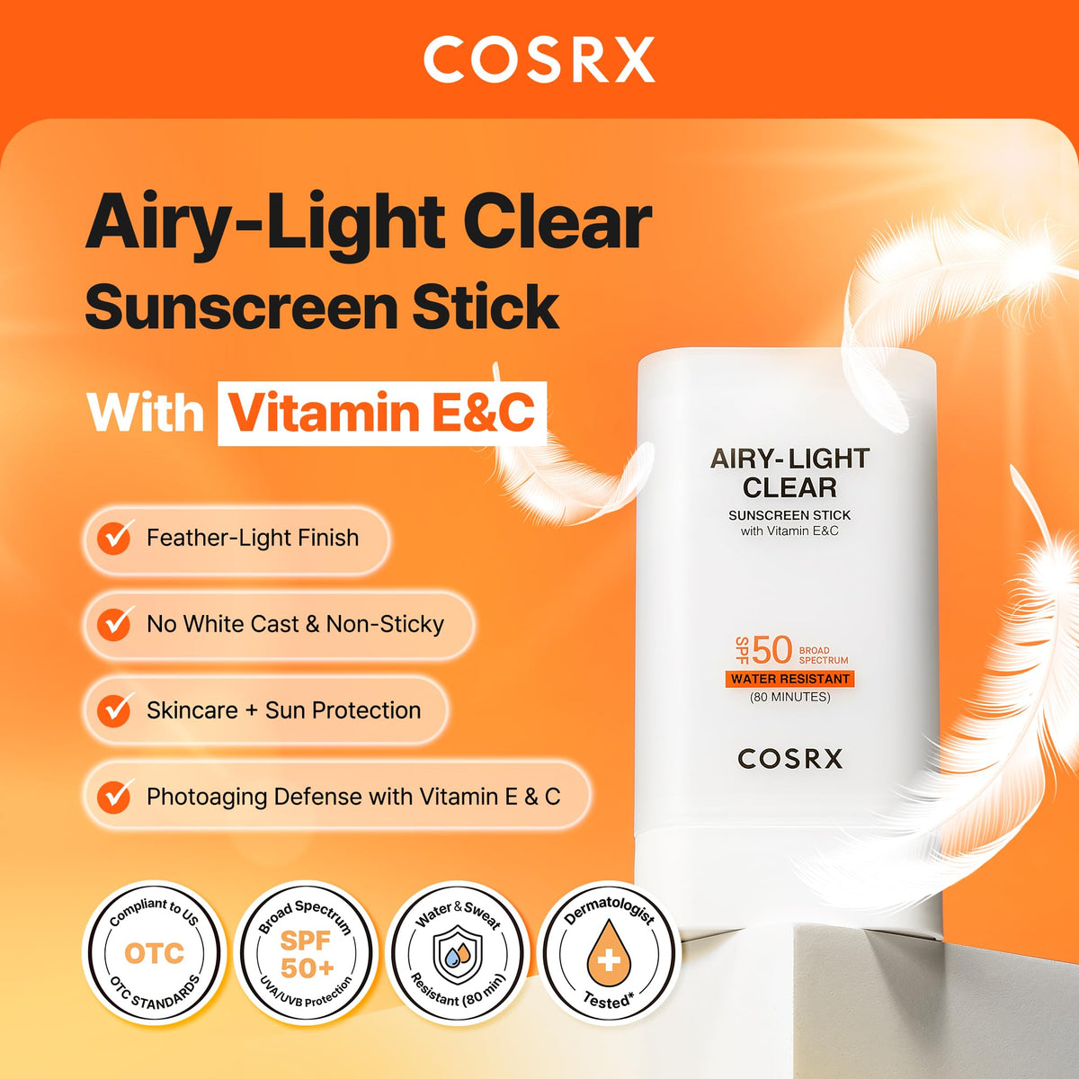 COSRX lotion texture swatch spreading smoothly to demonstrate no white cast finish