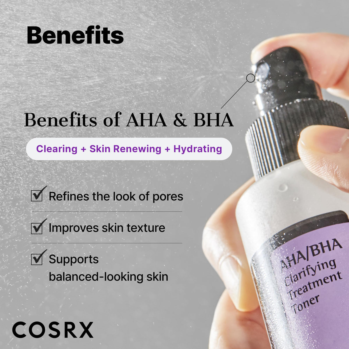 COSRX toner saturating a cotton pad for a quick toner mask