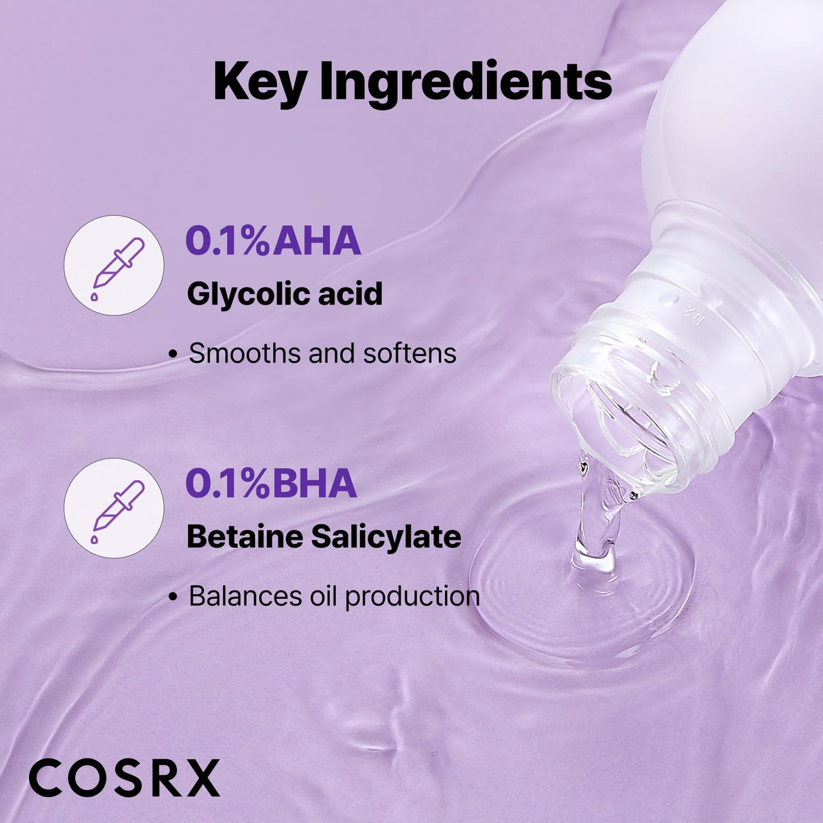 COSRX bottle next to common items to show 150ml size