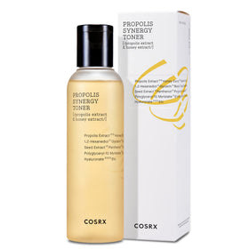 COSRX toner beside propolis and honey emphasizing nourishing antioxidant benefit