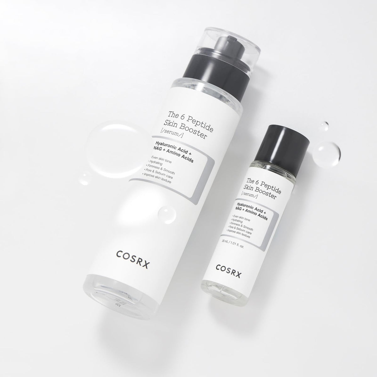 COSRX product placed in travel kit lifestyle scene showing packing convenience benefit