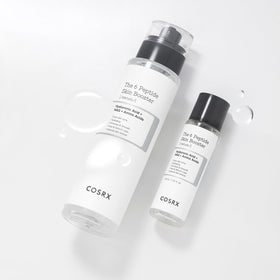 COSRX product placed in travel kit lifestyle scene showing packing convenience benefit