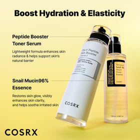 COSRX set on vanity lifestyle shot showing effortless layering benefits