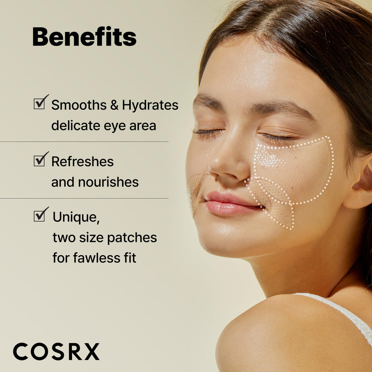 COSRX small and large patch sizes displayed to show coverage options