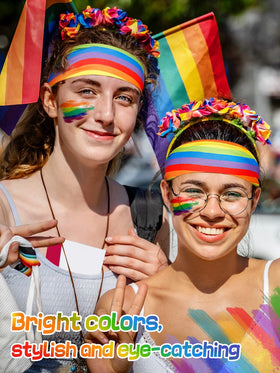 Cosweet headband worn at parade demonstrating secure fit and festive visibility