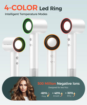 Cosy Companions hair dryer held in hand to show scale and lightweight design — reduces fatigue
