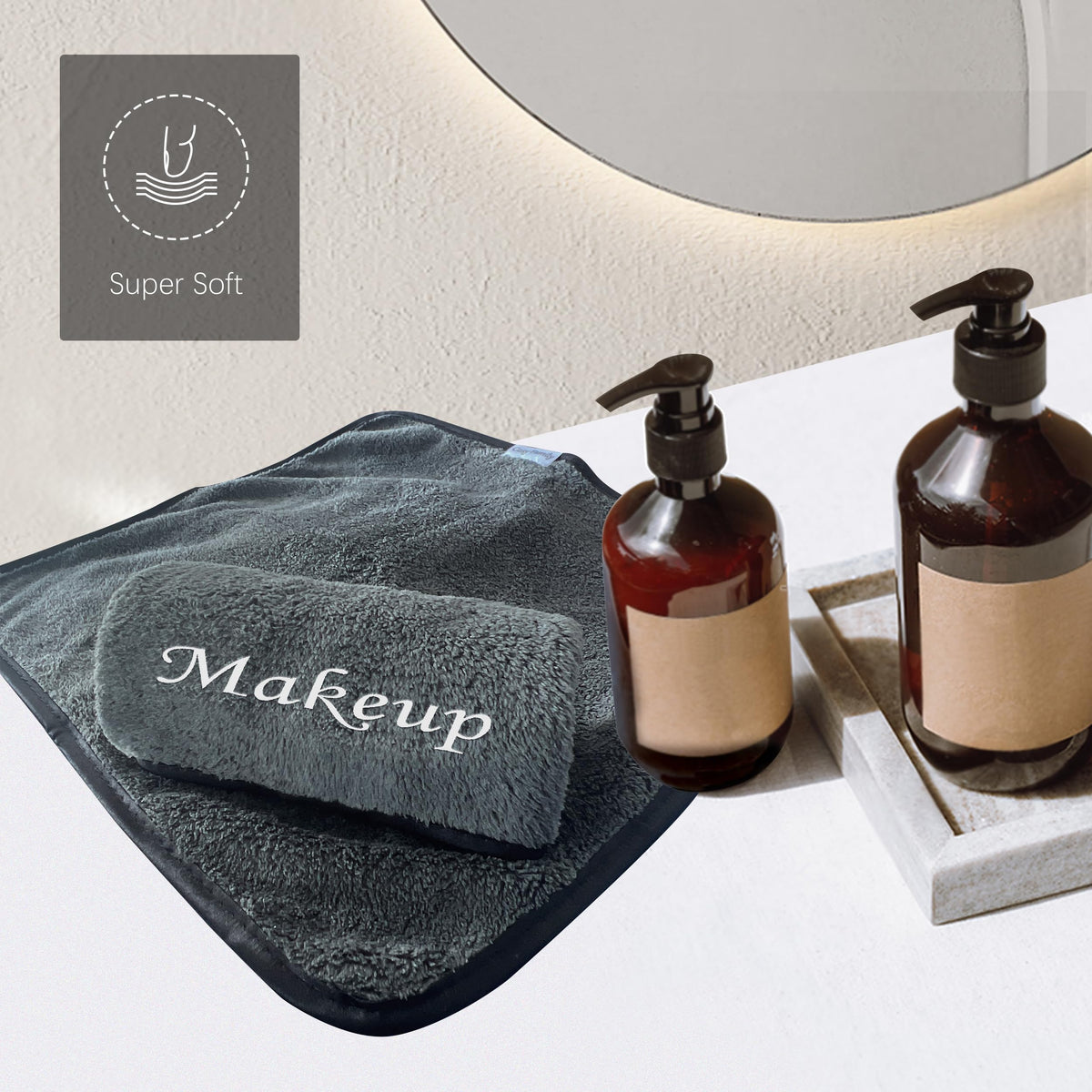 Cosy Family fingertip wiping makeup off skin demonstrating effective removal