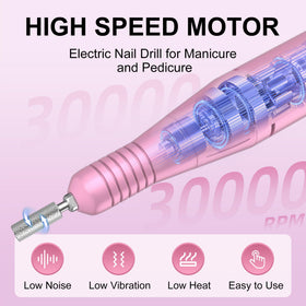 COSYGLOW set of 11 drill bits displayed for versatile nail work benefits