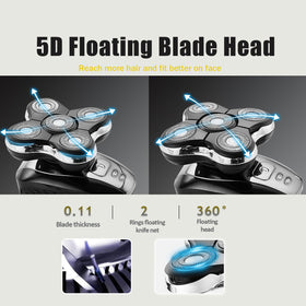 COSYONALL close-up of double-ring stainless blades, highlights gentle hypoallergenic cutting