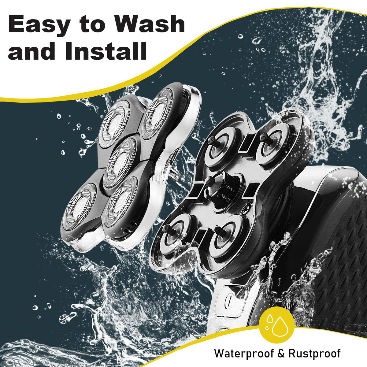 COSYONALL head mounted on Remington Balder Pro shaver, restores original shaving performance