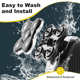 COSYONALL head mounted on Remington Balder Pro shaver, restores original shaving performance