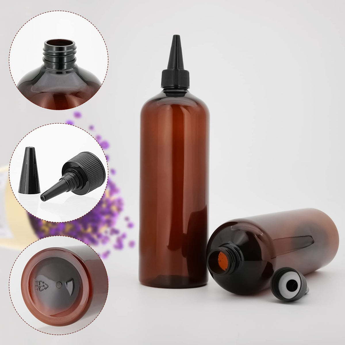 Cosywell applicator in use on scalp showing controlled treatment application