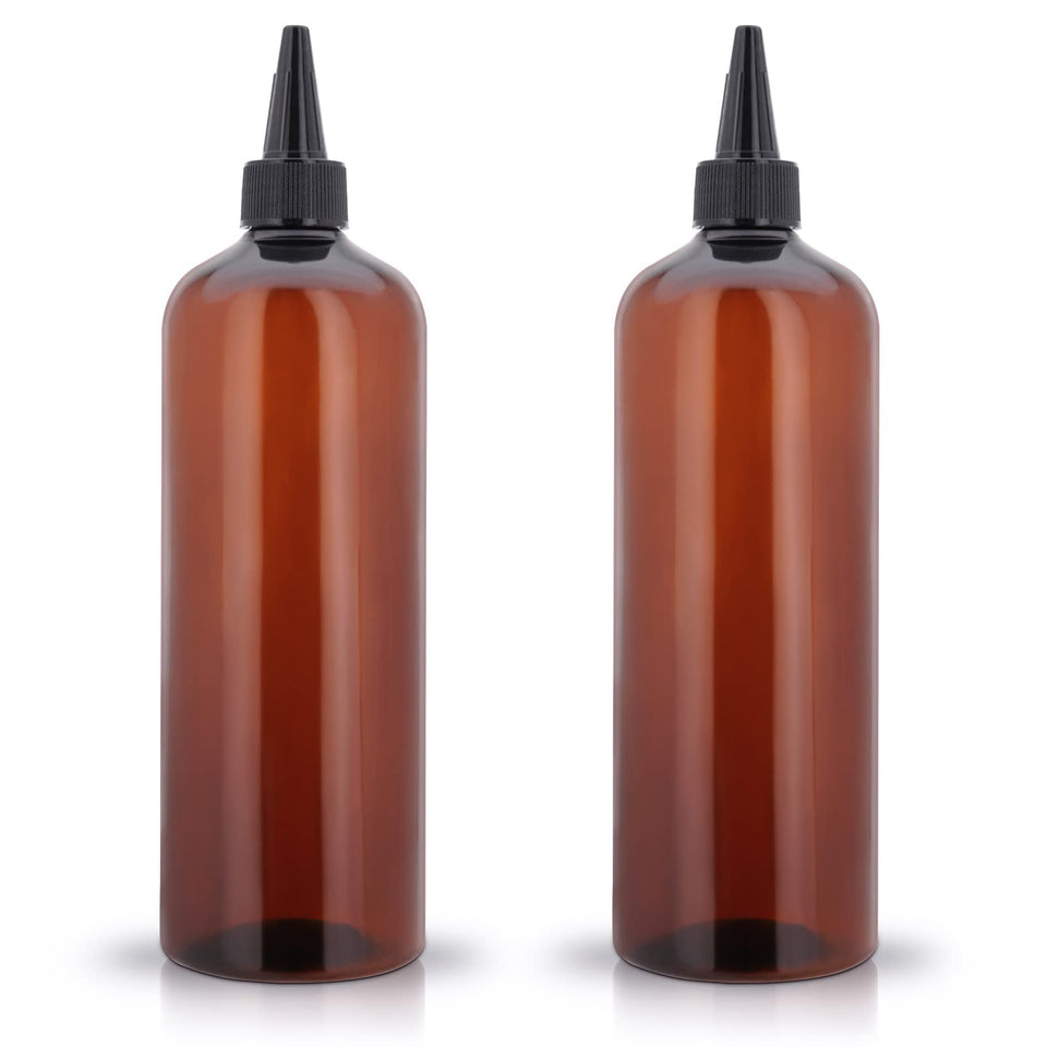 Cosywell front view showing two brown bottles and caps for neat application