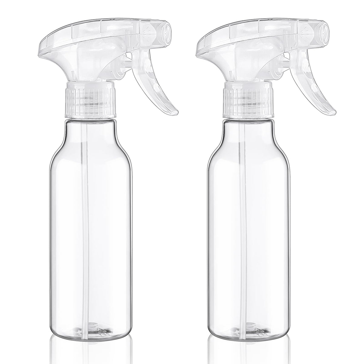 Cosywell clear bottle front view showing transparent body and included nozzle for easy monitoring