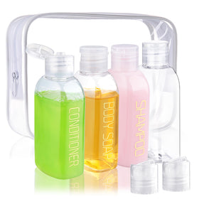 Cosywell front packaging showing four 3.4 oz bottles and pouch for easy packing