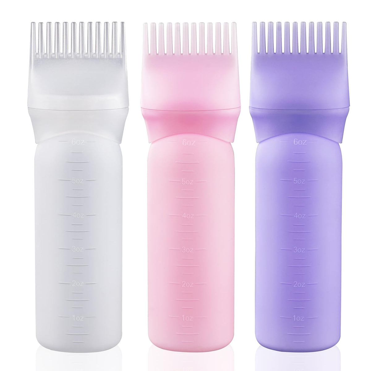 Cosywell front view pack of three bottles showing pink white purple for organized application