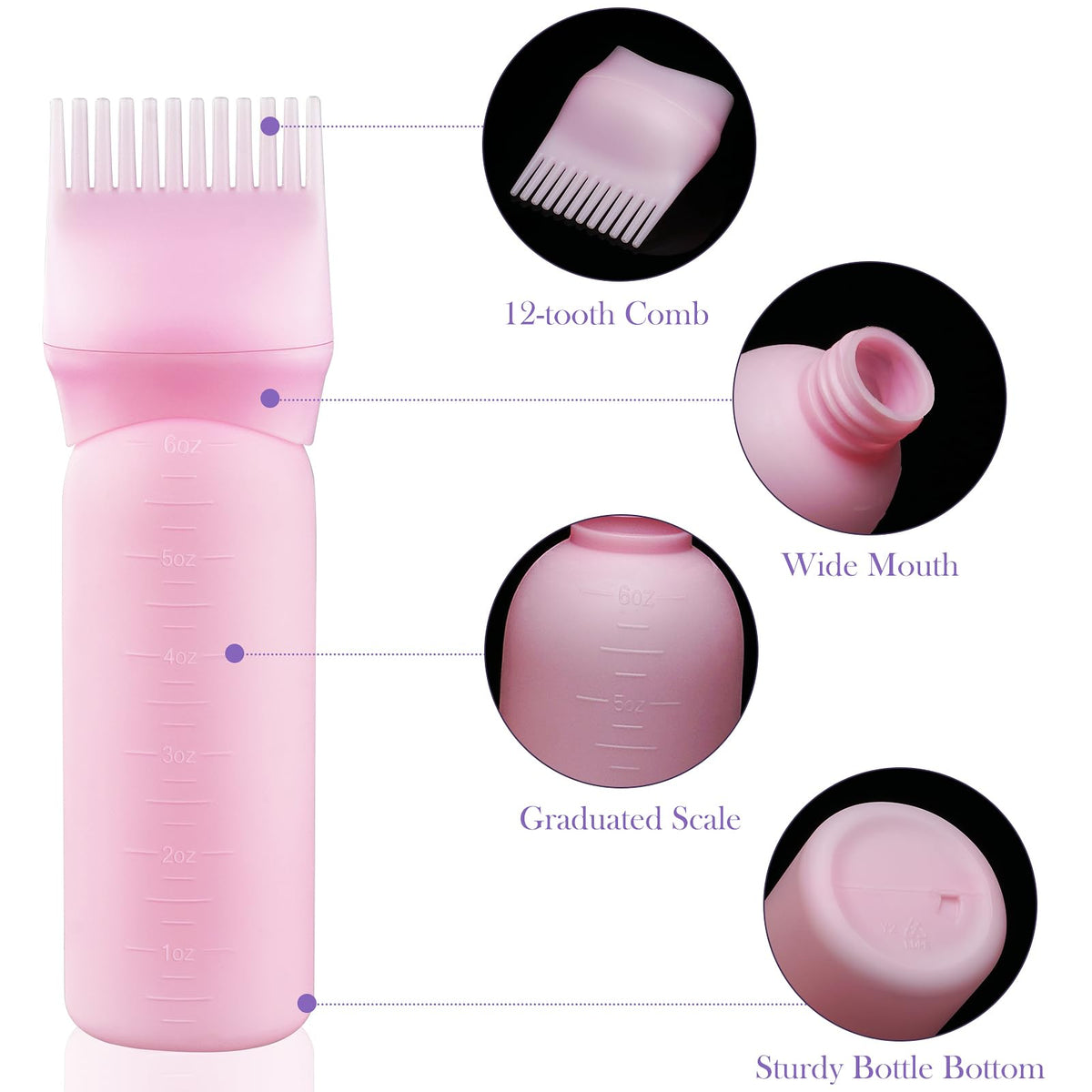 Cosywell bottle in use applying root color for precise touch-ups and cleaner hands