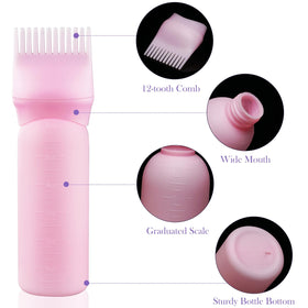 Cosywell bottle in use applying root color for precise touch-ups and cleaner hands