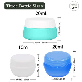 Cosywell toiletry bag with containers packed neatly for easy airport security