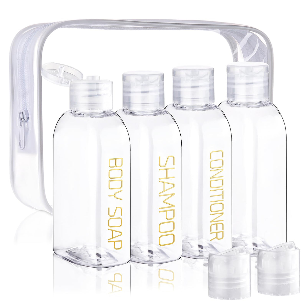Cosywell bottles staged in a travel bathroom to show practical everyday use
