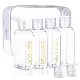 Cosywell bottles staged in a travel bathroom to show practical everyday use