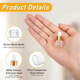COTOM pipette and aluminum cap detail for precise dispensing and tidy application