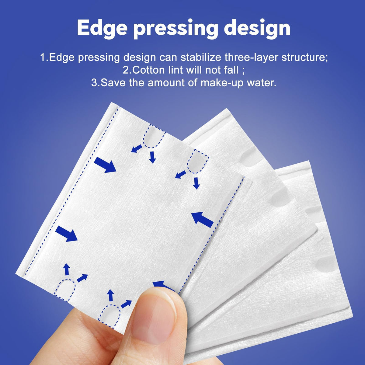 Cottonessence double-sided pad detail highlighting balanced liquid release