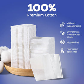 Cottonessence pad held in hand showing compact size and easy handling