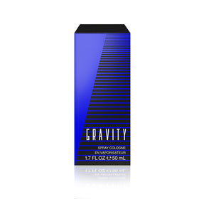 Coty Classics Gravity front bottle showing blue glass and label for daily elegance