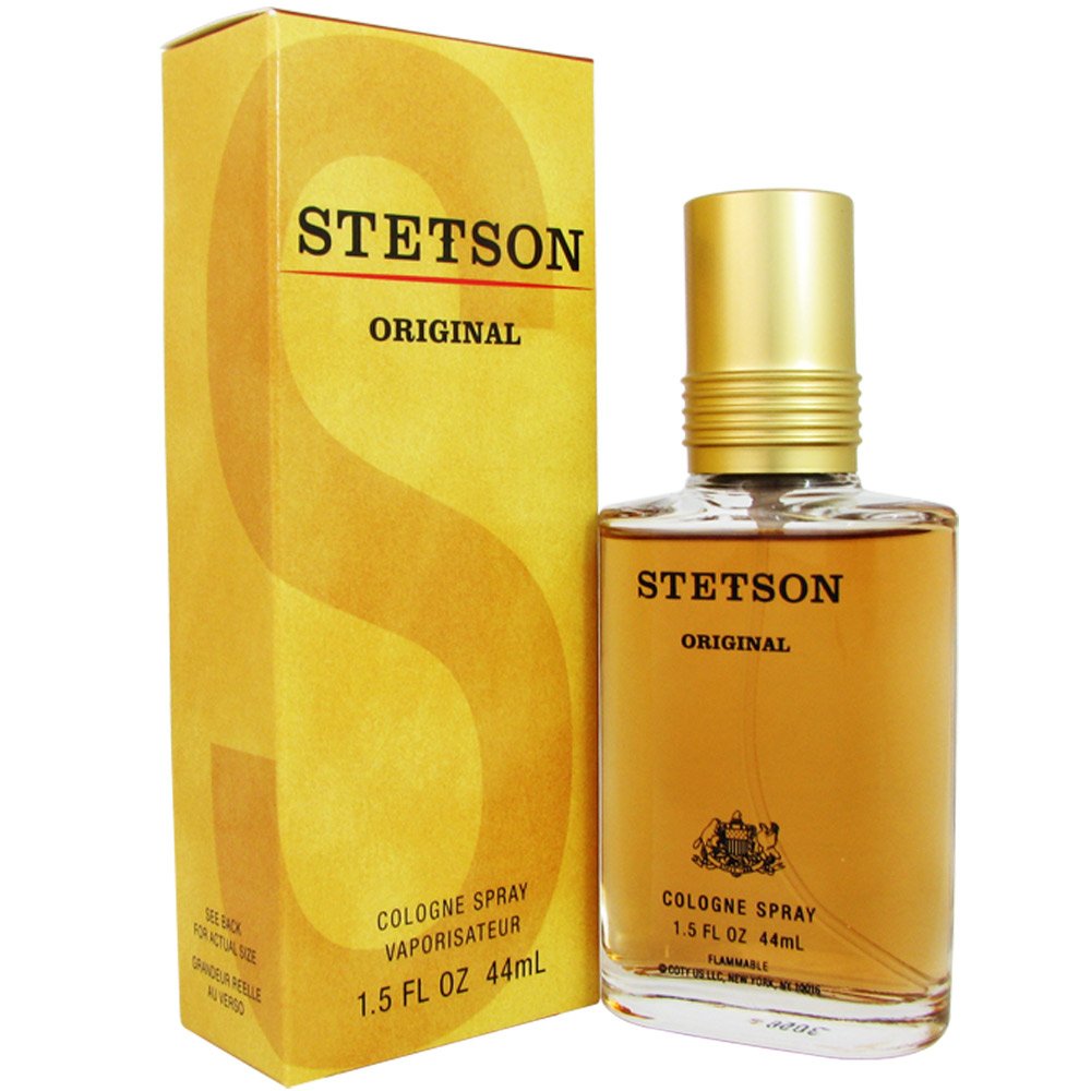 Coty Stetson front bottle showing classic style and easy-spray application
