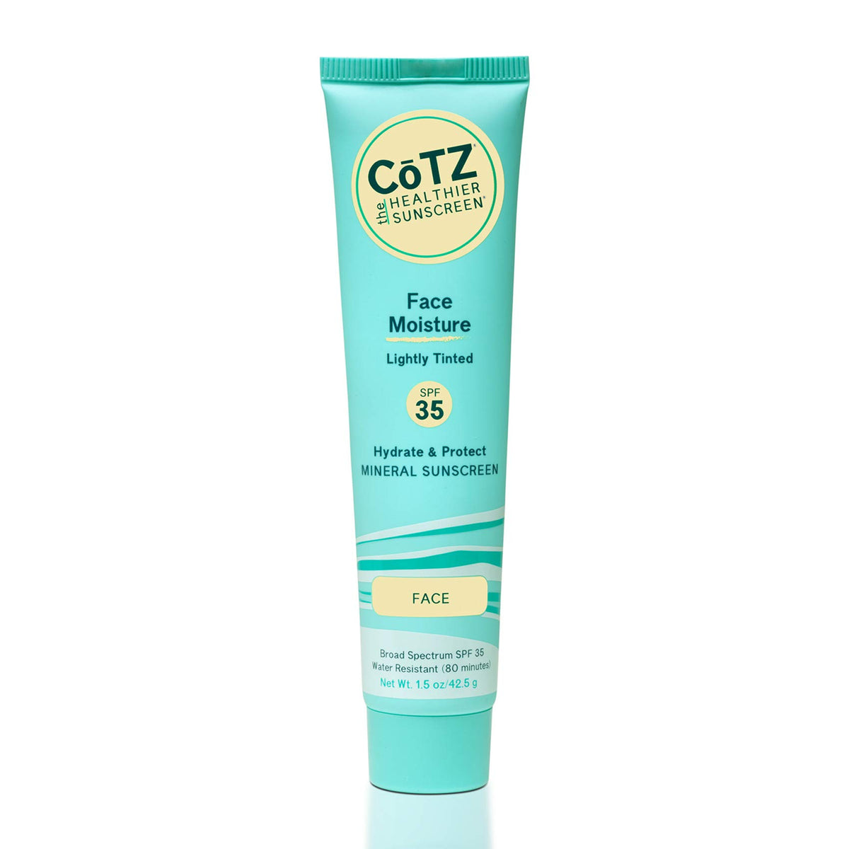 CoTZ front packaging showing SPF 35 and matte finish benefits