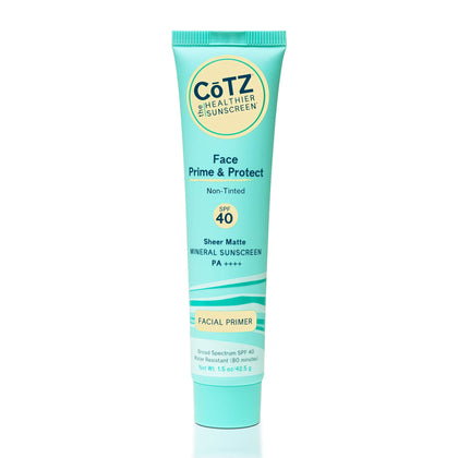 CoTZ front packaging showing SPF 40 and primer benefits