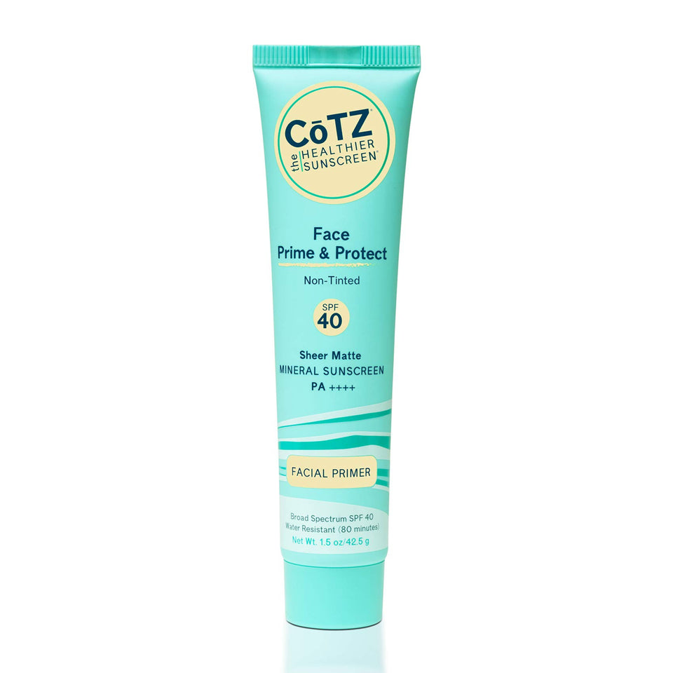 CoTZ front packaging showing SPF 40 and primer benefits