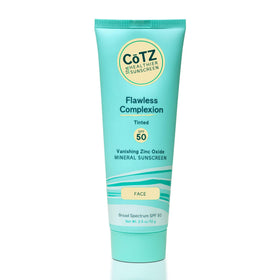 CoTZ front packaging showing SPF 50 protection and lightweight tint benefit
