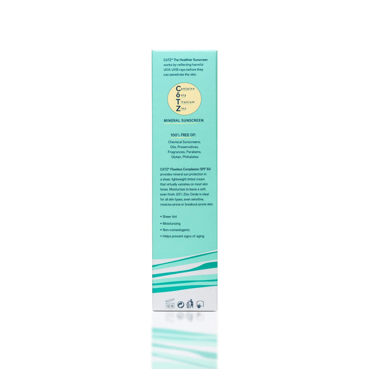 CoTZ open cap dispensing cream highlighting precise application and controlled amount