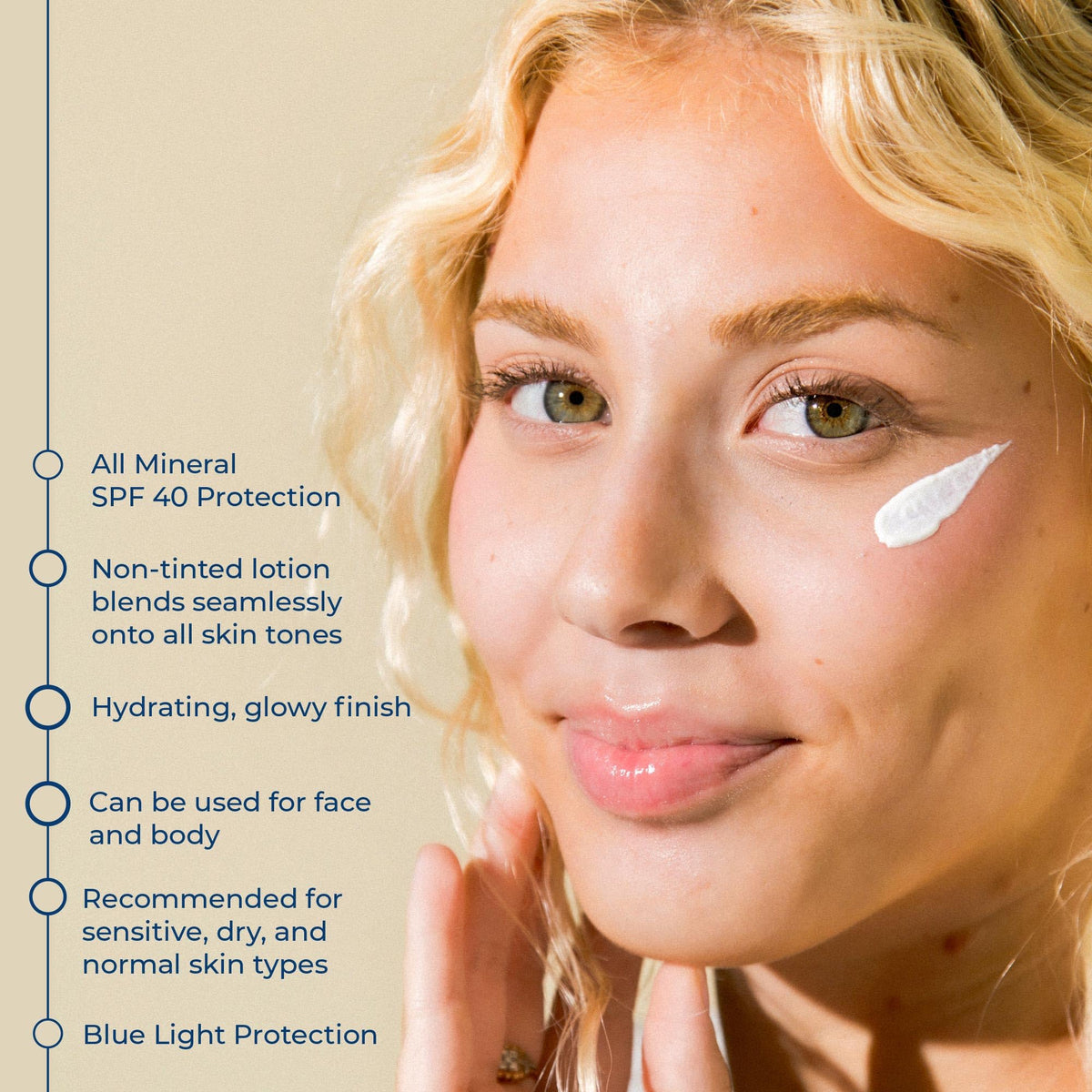 Spread of CoTZ on forearm to show translucent finish and coverage